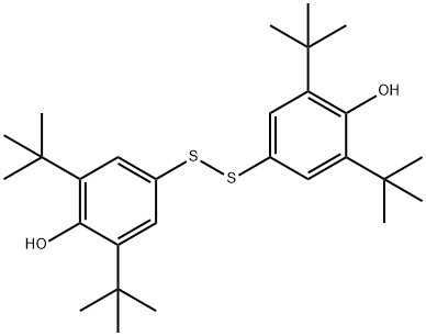 4,4'-(Disulfanediyl)bis(2,6-di-tert-butylphenol) Structure