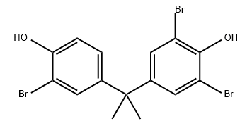 2,6-dibromo-4-[1-(3-bromo-4-hydroxyphenyl)-1-methylethyl]phenol  Structure
