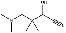 3,3-Dimethyl-4-dimethylamino-2-hydroxybutyronitrile 구조식 이미지
