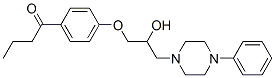 4'-[2-Hydroxy-3-(4-phenyl-1-piperazinyl)propoxy]butyrophenone 구조식 이미지
