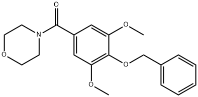 4-(4-Benzyloxy-3,5-dimethoxybenzoyl)morpholine 구조식 이미지