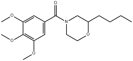 2-Butyl-4-(3,4,5-trimethoxybenzoyl)morpholine Structure