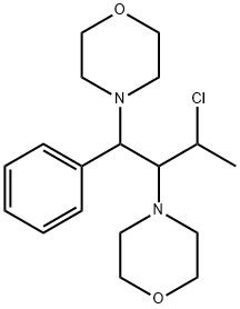 4,4'-[1-(1-Chloroethyl)-2-phenylethylene]dimorpholine 구조식 이미지