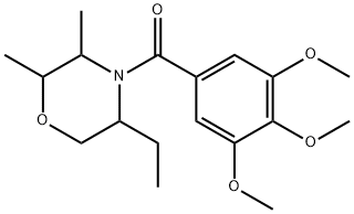 2,3-Dimethyl-5-ethyl-4-(3,4,5-trimethoxybenzoyl)morpholine 구조식 이미지