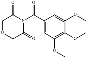4-(3,4,5-Trimethoxybenzoyl)morpholine-3,5-dione 구조식 이미지