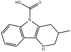 1,2,3,4-Tetrahydro-3-methyl-5H-pyrido[3,2-b]indole-5-carboxylic acid 구조식 이미지