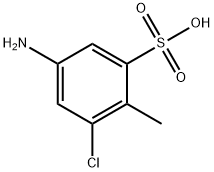 4-amino-6-chlorotoluene-2-sulphonic acid  구조식 이미지