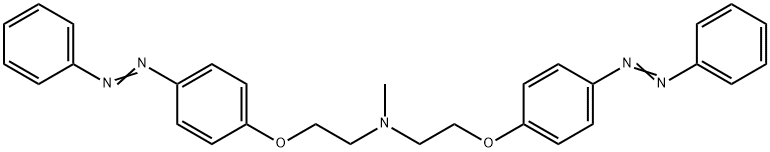 N,N-Bis[2-(p-phenylazophenoxy)ethyl]methylamine Structure