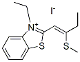 3-ethyl-2-[2-(methylthio)but-1-enyl]benzothiazolium iodide Structure