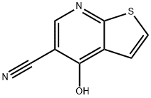 4-히드록시티에노[2,3-b]피리딘-5-카르보니트릴 구조식 이미지