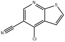 4-CHLOROTHIENO[2,3-B]PYRIDINE-5-CARBONITRILE 구조식 이미지