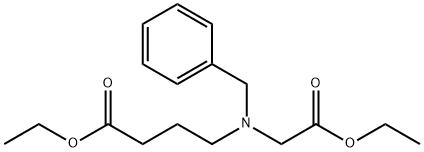 4-(BENZYL-ETHOXYCARBONYLMETHYL-AMINO)-BUTYRIC ACID ETHYL ESTER Structure