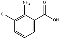 2-Amino-3-chlorobenzoic acid 구조식 이미지