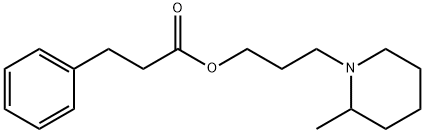 3-Phenylpropanoic acid 3-(2-methylpiperidino)propyl ester 구조식 이미지