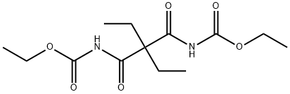 (2,2-Diethyl-1,3-dioxopropane-1,3-diyl)dicarbamic acid diethyl ester Structure