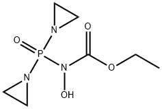 N-[Bis(1-aziridinyl)phosphinyl]-N-hydroxycarbamic acid ethyl ester Structure