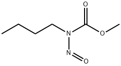 N-부틸-N-니트로소카르밤산메틸에스테르 구조식 이미지