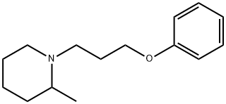 2-Methyl-1-(3-phenoxypropyl)piperidine Structure