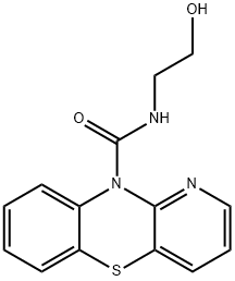 N-(2-Hydroxyethyl)-10H-pyrido[3,2-b][1,4]benzothiazine-10-carboxamide 구조식 이미지