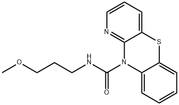 N-(3-Methoxypropyl)-10H-pyrido[3,2-b][1,4]benzothiazine-10-carboxamide 구조식 이미지