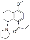 1-(5-Methoxy-8-propionyl-1,2,3,4-tetrahydronaphthalen-1-yl)pyrrolidine 구조식 이미지