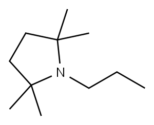 1-Propyl-2,2,5,5-tetramethylpyrrolidine 구조식 이미지