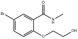 5-Bromo-2-(2-hydroxyethoxy)-N-methylbenzamide Structure