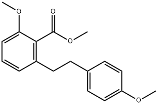 2-Methoxy-6-[2-(4-methoxyphenyl)ethyl]benzoic acid methyl ester 구조식 이미지