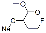 4-Fluoro-2-sodiooxybutyric acid methyl ester Structure