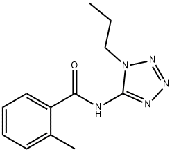 Benzamide, 2-methyl-N-(1-propyl-1H-tetrazol-5-yl)- (9CI) Structure