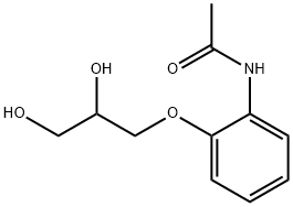 2'-(2,3-Dihydroxypropyloxy)acetanilide 구조식 이미지