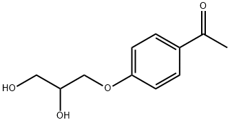 1,2-Propanediol, 3-(p-acetylphenoxy)- Structure