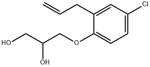 3-(2-Allyl-4-chlorophenoxy)-1,2-propanediol 구조식 이미지