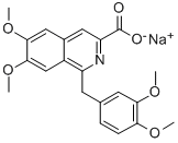 6,7-Dimethoxy-1-veratryl-3-isoquinolinecarboxylic acid sodium salt Structure