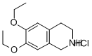 6,7-DIETHOXY-1,2,3,4-TETRAHYDROISOQUINOLINE HYDROCHLORIDE 구조식 이미지