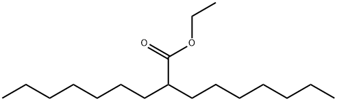 Diheptylacetic acid ethyl ester Structure