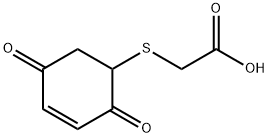 [(2,5-Dioxo-3-cyclohexenyl)thio]acetic acid Structure