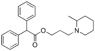 Diphenylacetic acid 3-(2-methylpiperidino)propyl ester Structure
