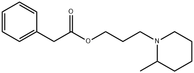Phenylacetic acid 3-(2-methylpiperidino)propyl ester 구조식 이미지
