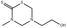 Tetrahydro-5-(2-hydroxyethyl)-3-methyl-2H-1,3,5-thiadiazine-2-thione Structure