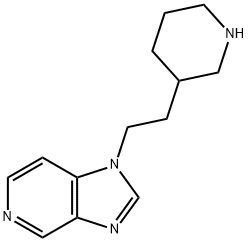 1-[2-(3-Piperidyl)ethyl]-1H-imidazo[4,5-c]pyridine 구조식 이미지