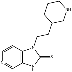 1-[2-(3-Piperidyl)ethyl]-1H-imidazo[4,5-c]pyridine-2-thiol 구조식 이미지