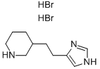 3-[2-(1H-IMIDAZOL-4-YL)-ETHYL]-PIPERIDINE 2HBR Structure