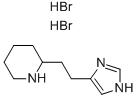 2-[2-(1H-IMIDAZOL-4-YL)-ETHYL]-PIPERIDINE 2HBR 구조식 이미지