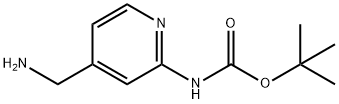 (4-아미노메틸-피리딘-2-YL)-카르밤산TERT-부틸에스테르 구조식 이미지