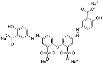 6391-20-4 tetrasodium 5,5'-[thiobis[(3-sulphonato-p-phenylene)azo]]disalicylate 