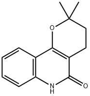 2,3,4,6-Tetrahydro-2,2-dimethyl-5H-pyrano[3,2-c]quinolin-5-one 구조식 이미지