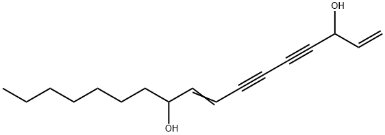 1,8-heptadecadiene-4,6-diyne-3,10-diol 구조식 이미지