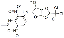 N-[[4-methoxy-7-(trichloromethyl)-2,6,8-trioxabicyclo[3.3.0]oct-3-yl]m ethylideneamino]-2,4-dinitro-aniline 구조식 이미지