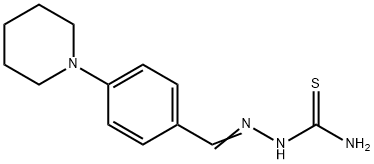 4-Piperidinobenzaldehyde thiosemicarbazone 구조식 이미지